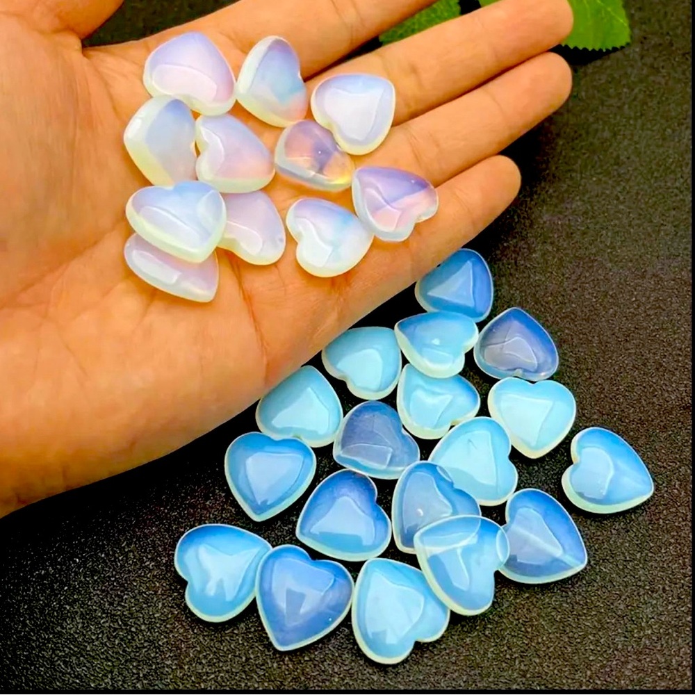 COUPLE/FRIEND SET of 2 Crystals NATURAL ANXIETY RELIEF LOVE OPAL HEALING STONE